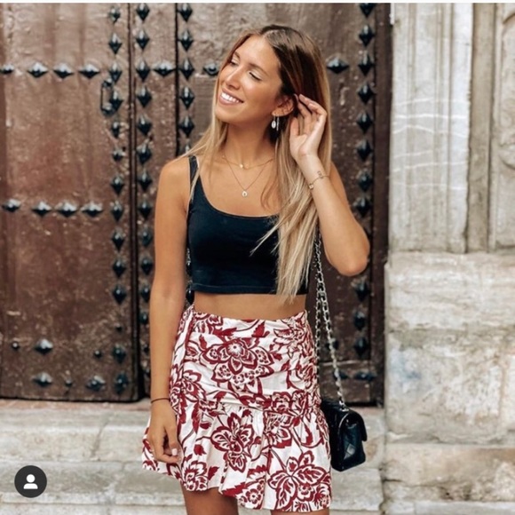 ZARA NWT FLORAL PRINT SKIRT - Picture 6 of 16